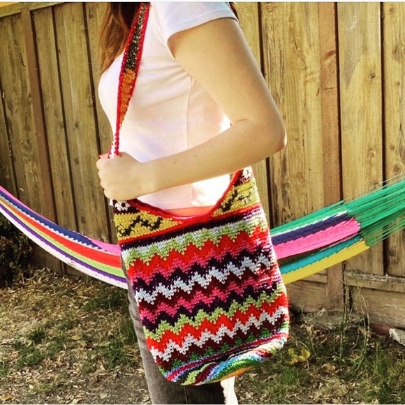 ⚡️Mega Sale⚡️Vibrant handwoven shoulder bag with zipper - Picture 11 of 11